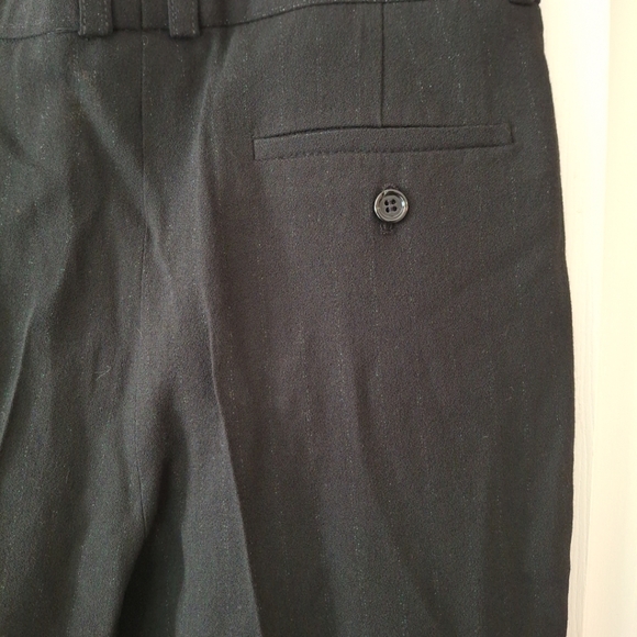 Zara NWT Into The Classics Black Hidden Pinstripe Straight Leg Trouser Pants M - Picture 9 of 15